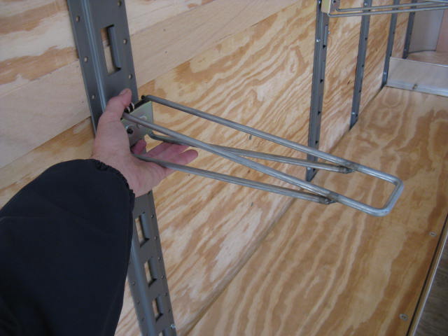 Wire Shelf Bracket – Adjustable E-Track Shelving for Trailers & Garages